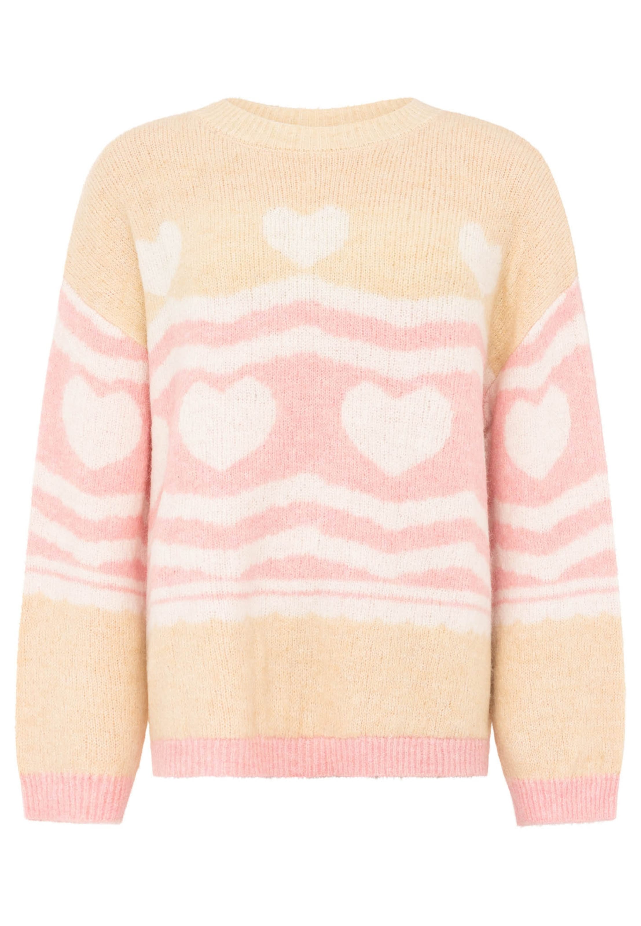 Zwillingsherz Trui in Beige: voorkant