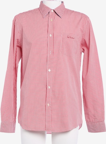 Luis Trenker Freizeithemd / Shirt / Polohemd langarm XL in Rot: Vorderseite