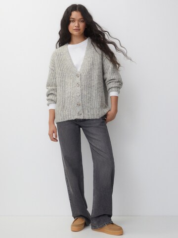 Pull&Bear Knit cardigan in Grey