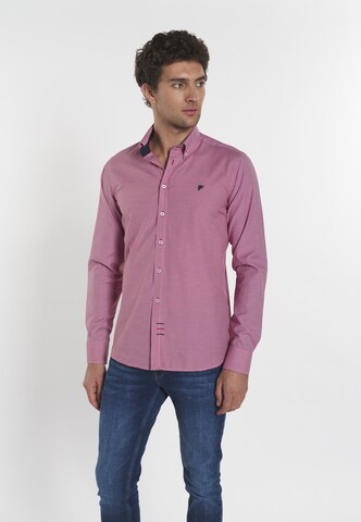 Regular fit Camicia 'Benjamin' di DENIM CULTURE in rosso