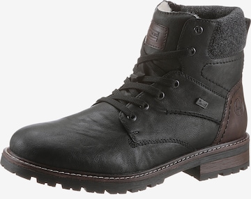 Bottines à lacets Rieker en noir : devant