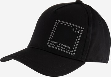 ARMANI EXCHANGE - Gorra en negro: frente