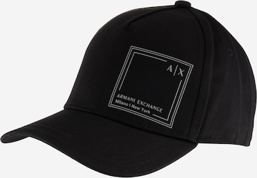 Șapcă de la ARMANI EXCHANGE pe negru: față