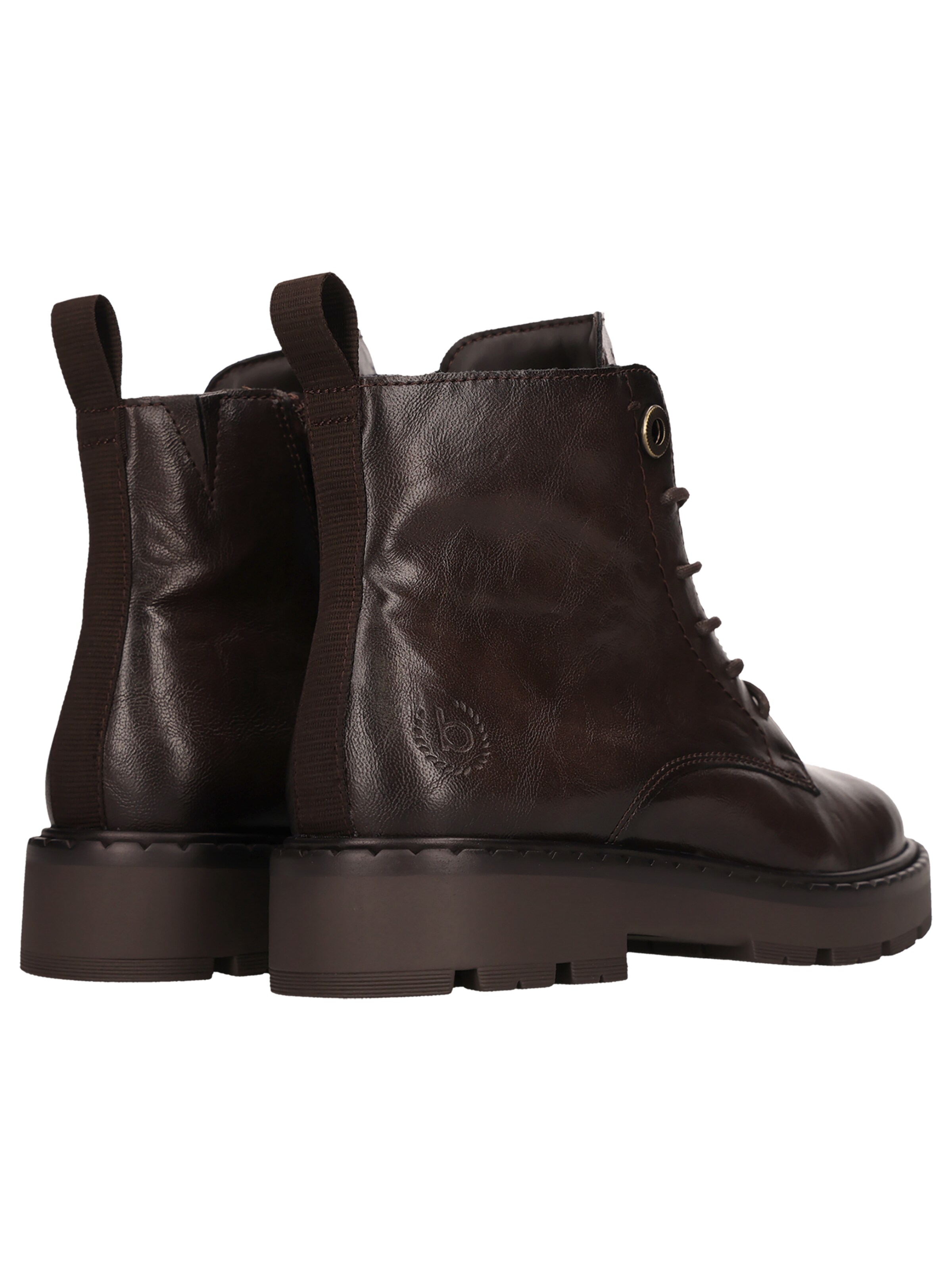 bugatti Lace-Up Ankle Boots in Brown