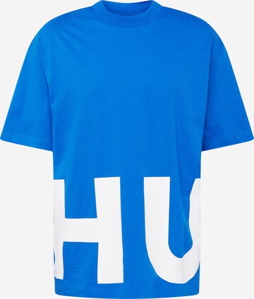 HUGO Shirt 'Nannavaro' in Blauw: voorkant