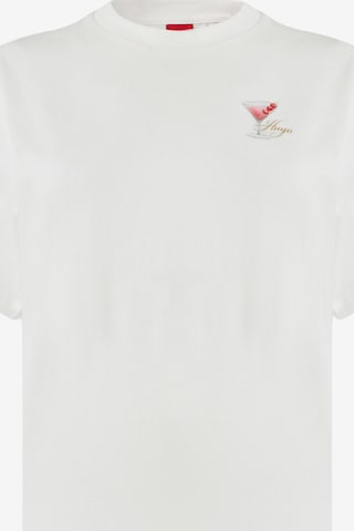 HUGO Paita 'Vintage Tee_26' värissä beige: etupuoli