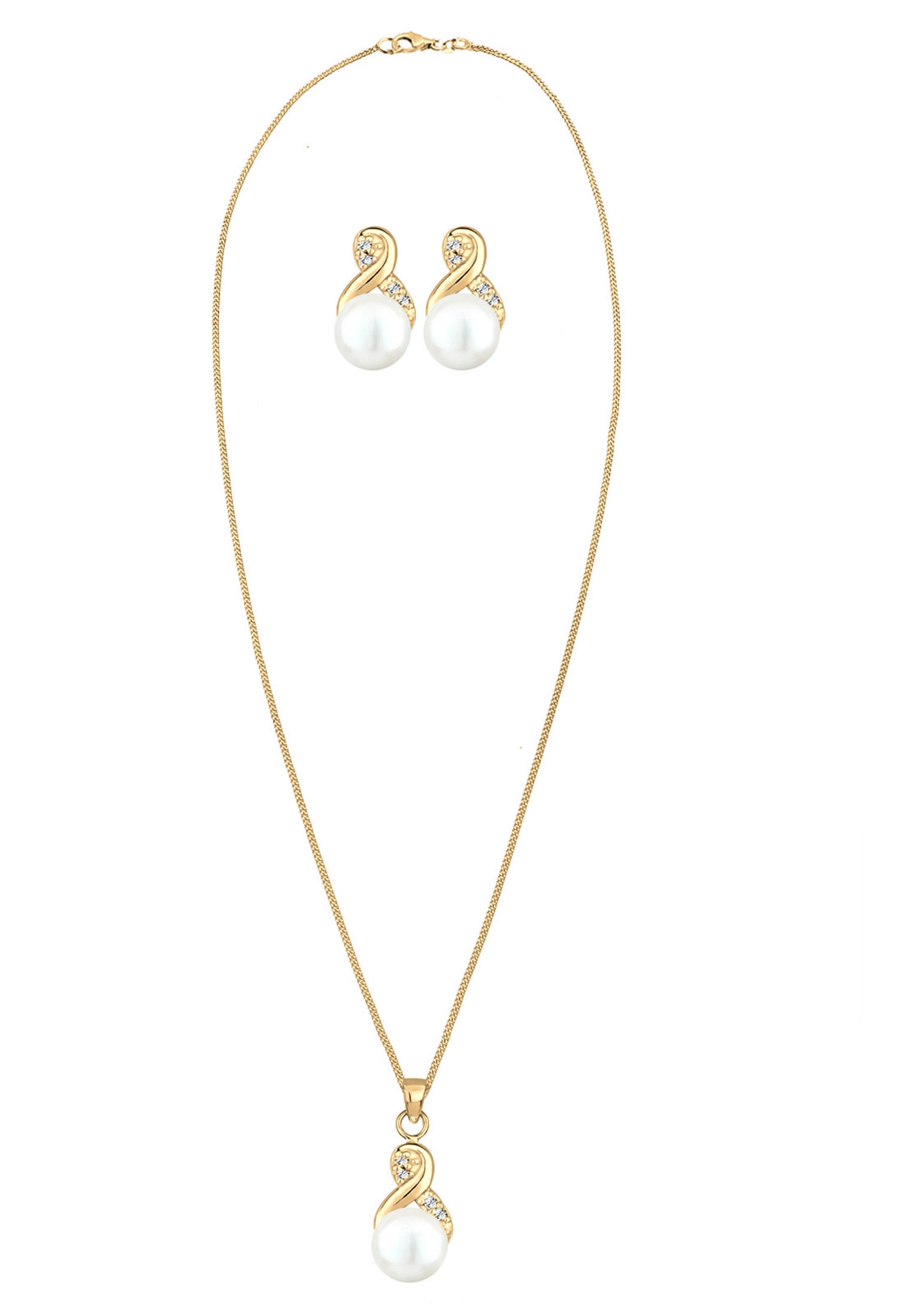 Parure de bijoux 'Infinity' ELLI en or : devant