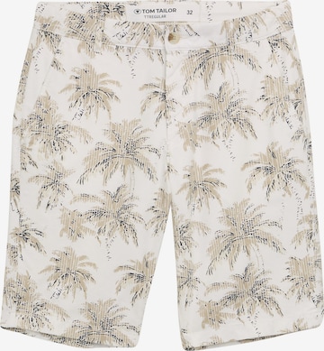 Regular Pantalon chino TOM TAILOR en blanc : devant