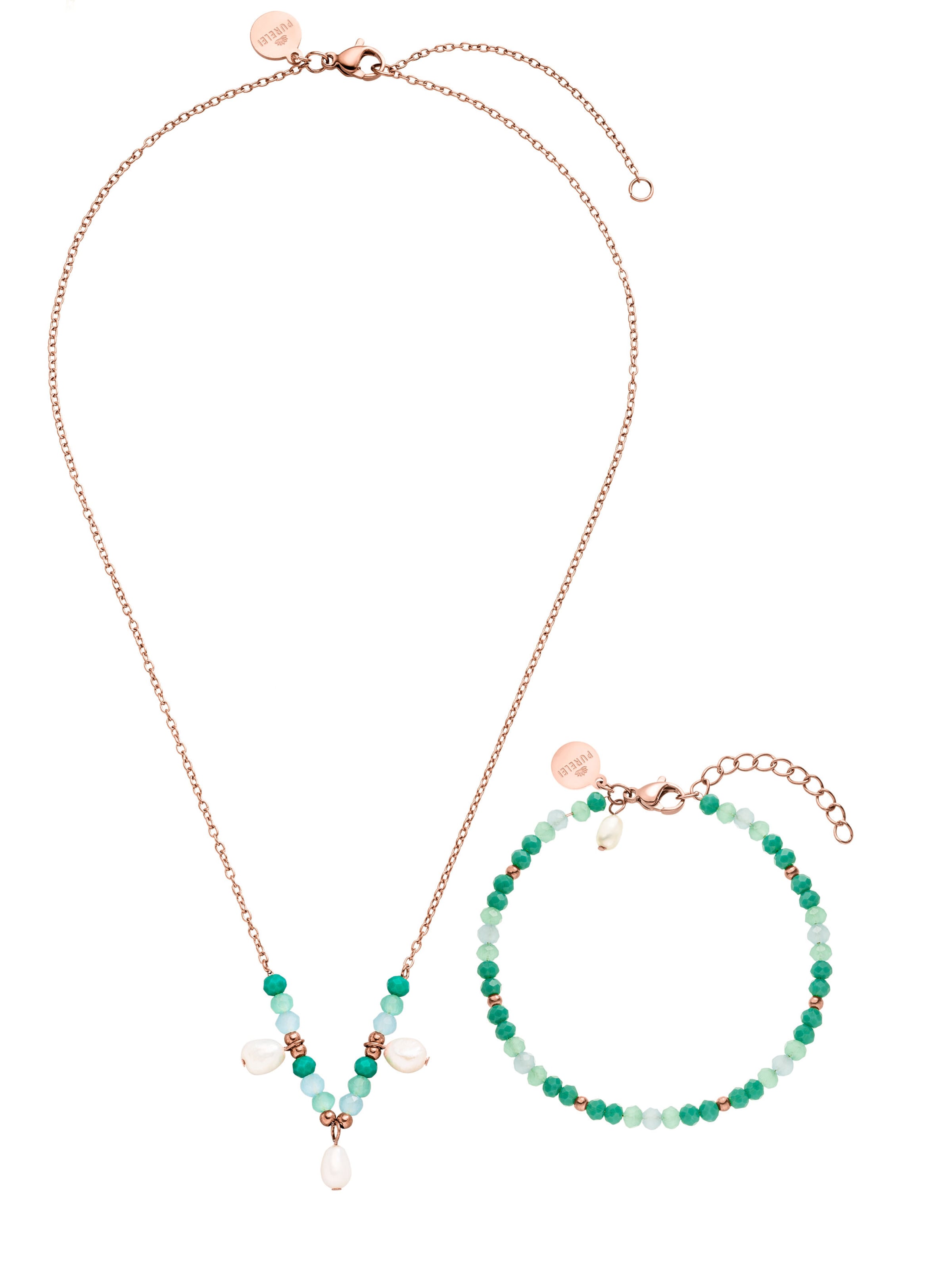 PURELEI - Conjunto de joyería 'Mahina Club Beach Breeze' en oro: frente