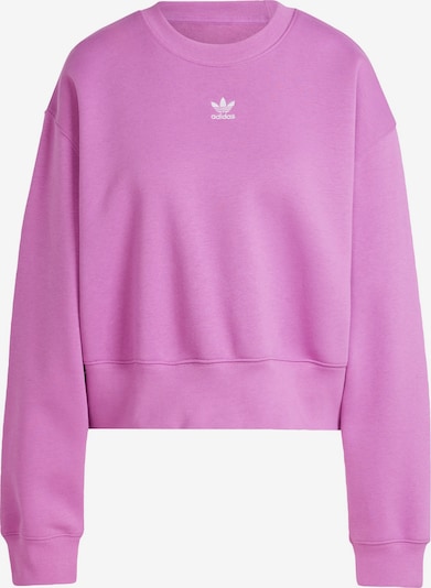 ADIDAS ORIGINALS Μπλούζα φούτερ 'Adicolor Essentials' σε δαμασκηνί / λευκό, Άποψη προϊόντος