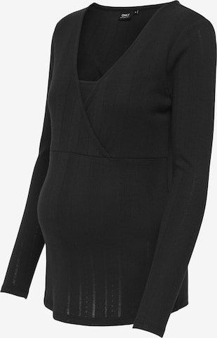 Maglietta di Only Maternity in nero: frontale