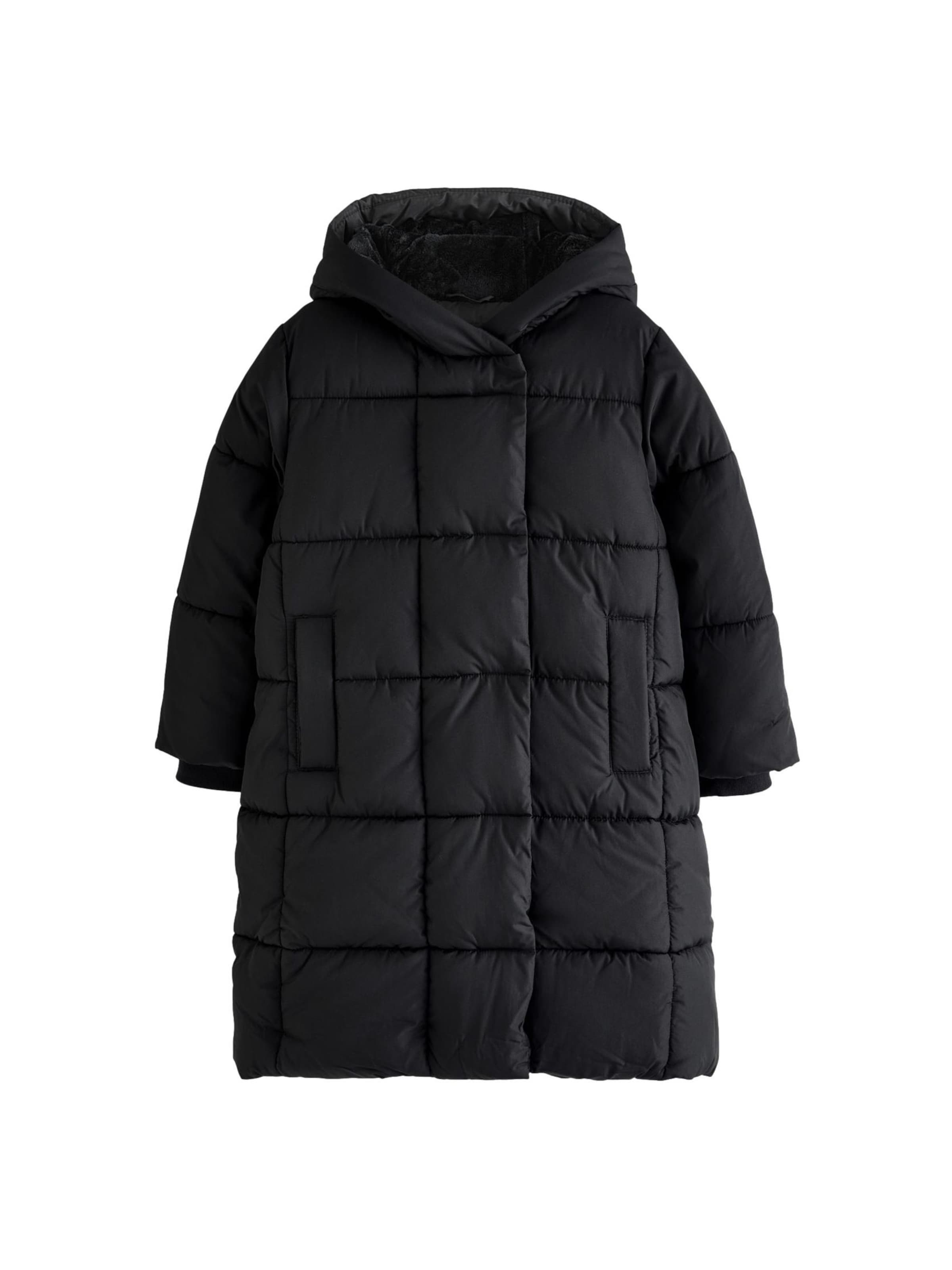 melns Next Mētelis: no priekšpuses