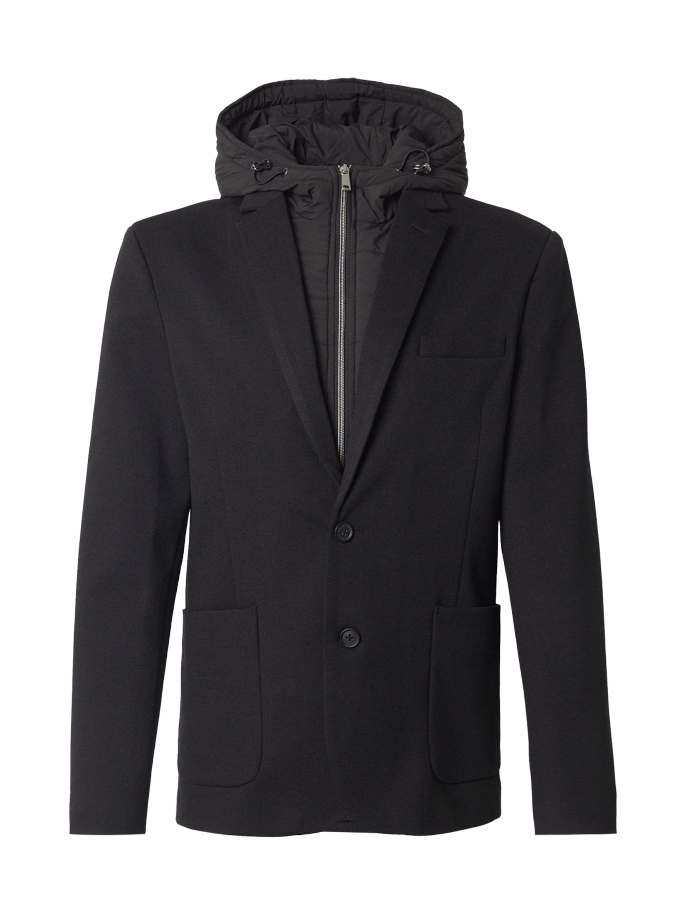 Lindbergh Regular fit Ανδρικό σακάκι &#x27;Superflex&#x27; σε μαύρο: μπροστά