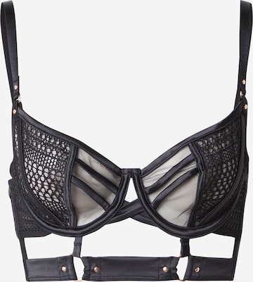 HunkemöllerBalkonet Grudnjak 'Missy' - crna boja: prednji dio