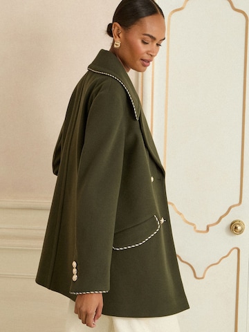 love & roses Between-seasons coat 'Pea' in Green
