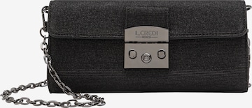 L.CREDI Clutch 'Nadi' in Black: front