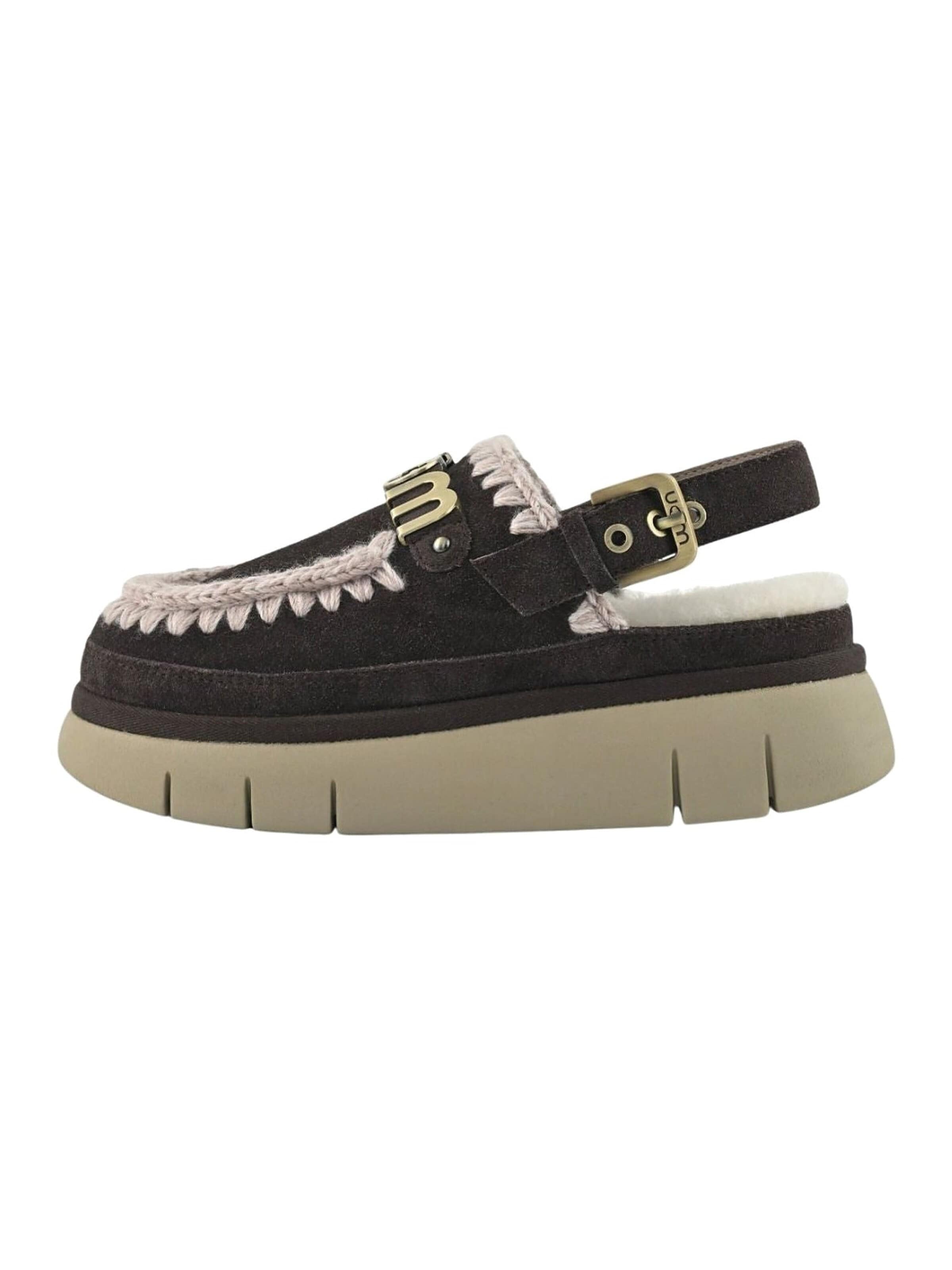 Clogs di MOU in marrone