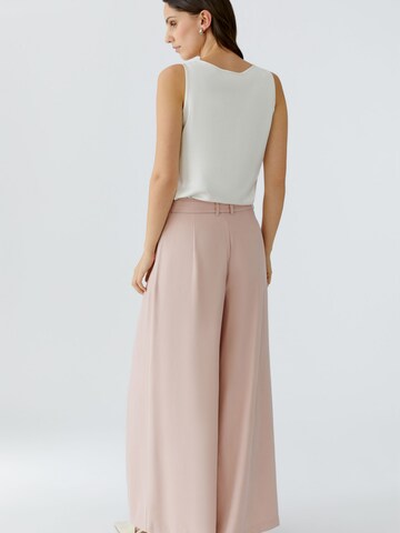 OUI Wide leg Pleat-Front Pants 'Palazzo' in Pink