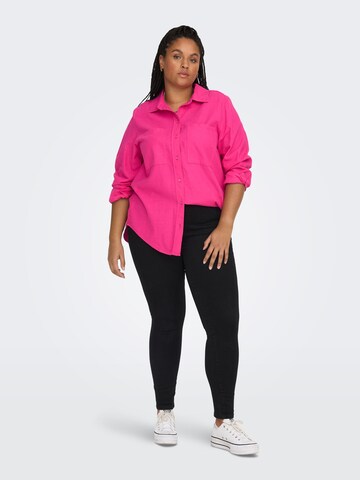 ONLY Carmakoma Bluse 'CARO' i pink