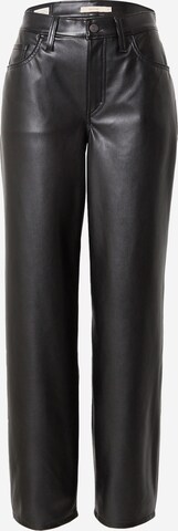 LEVI'S ® Lużny krój Spodnie 'FX Leather Baggy Dad' w kolorze czarny: przód