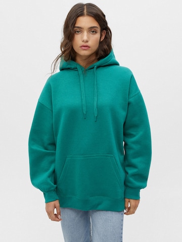 Pull&Bear Sweatshirt i grøn: forside