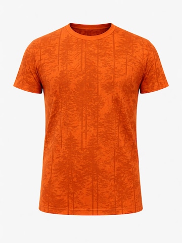 Maglietta 'Pantoneclo Men’s Crew Neck Short Sleeve T-Shirt' di PANTONECLO in arancione: frontale