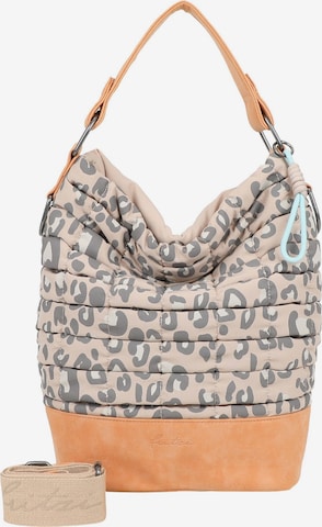Fritzi aus Preußen Shoulder Bag 'Olga' in Beige: front