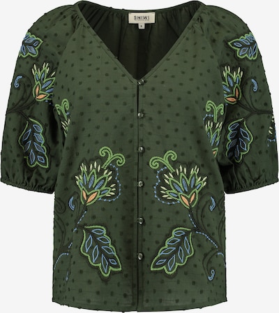 Shiwi Bluza 'Erin Dobby' u kraljevsko plava / svijetlozelena / tamno zelena / marelica, Pregled proizvoda