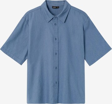 Coupe regular Chemise NAME IT en bleu : devant