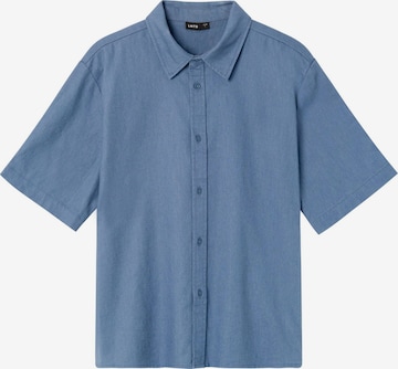 NAME IT Regular Fit Skjorte i blå: forside