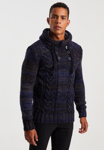 Leif Nelson Strickpullover in Blau