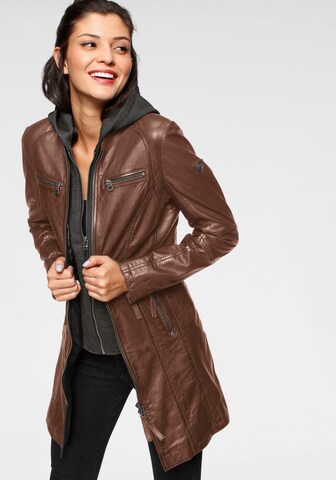 Gipsy Between-Seasons Coat in Brown: front