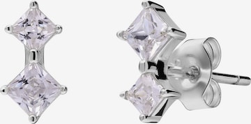 Boucles d'oreilles Lucardi en argent : devant
