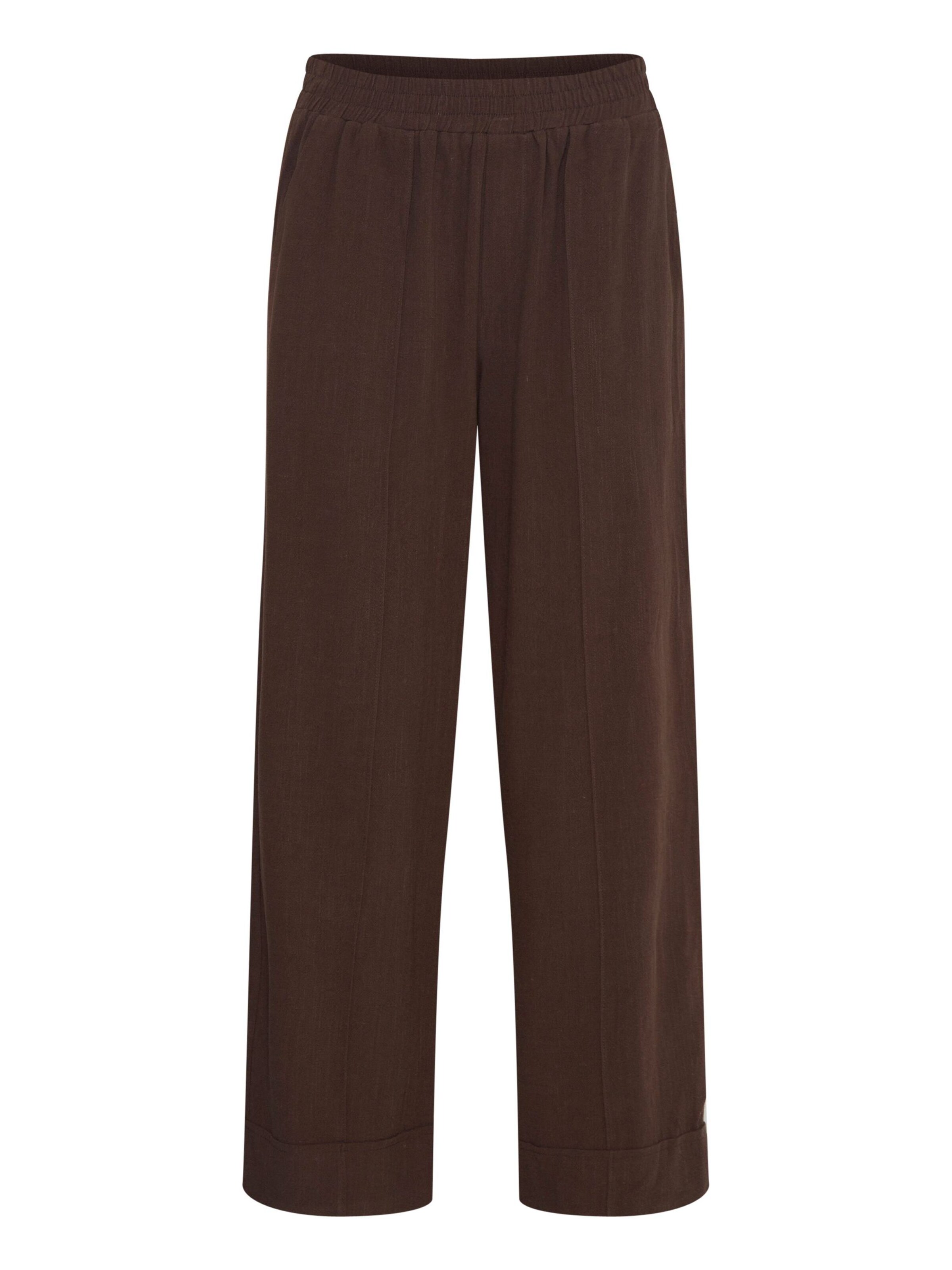 Fransa Loosefit Bügelfaltenhose 'Atel' in Braun: Vorderseite
