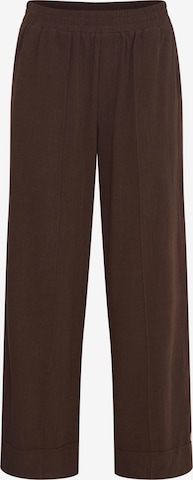 Fransa Bügelfaltenhose 'Atel' in Braun: Vorderseite