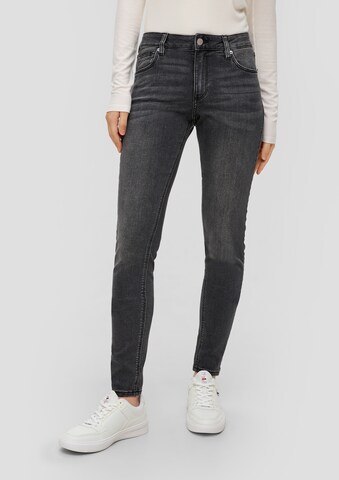 Skinny Jean QS en gris : devant