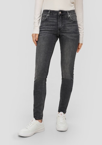 QS Skinny Jeans in Grijs: voorkant