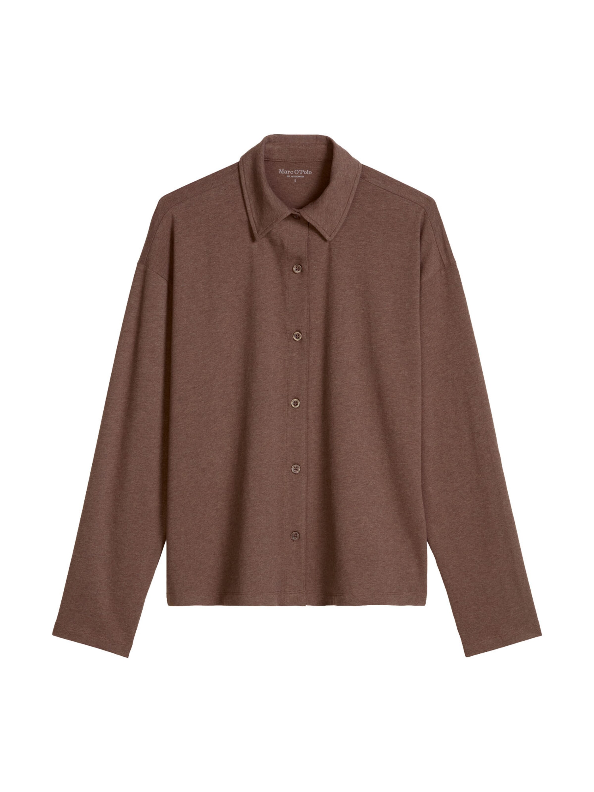 Chemisier ' Loungewear-Styles ' Marc O'Polo en marron : devant