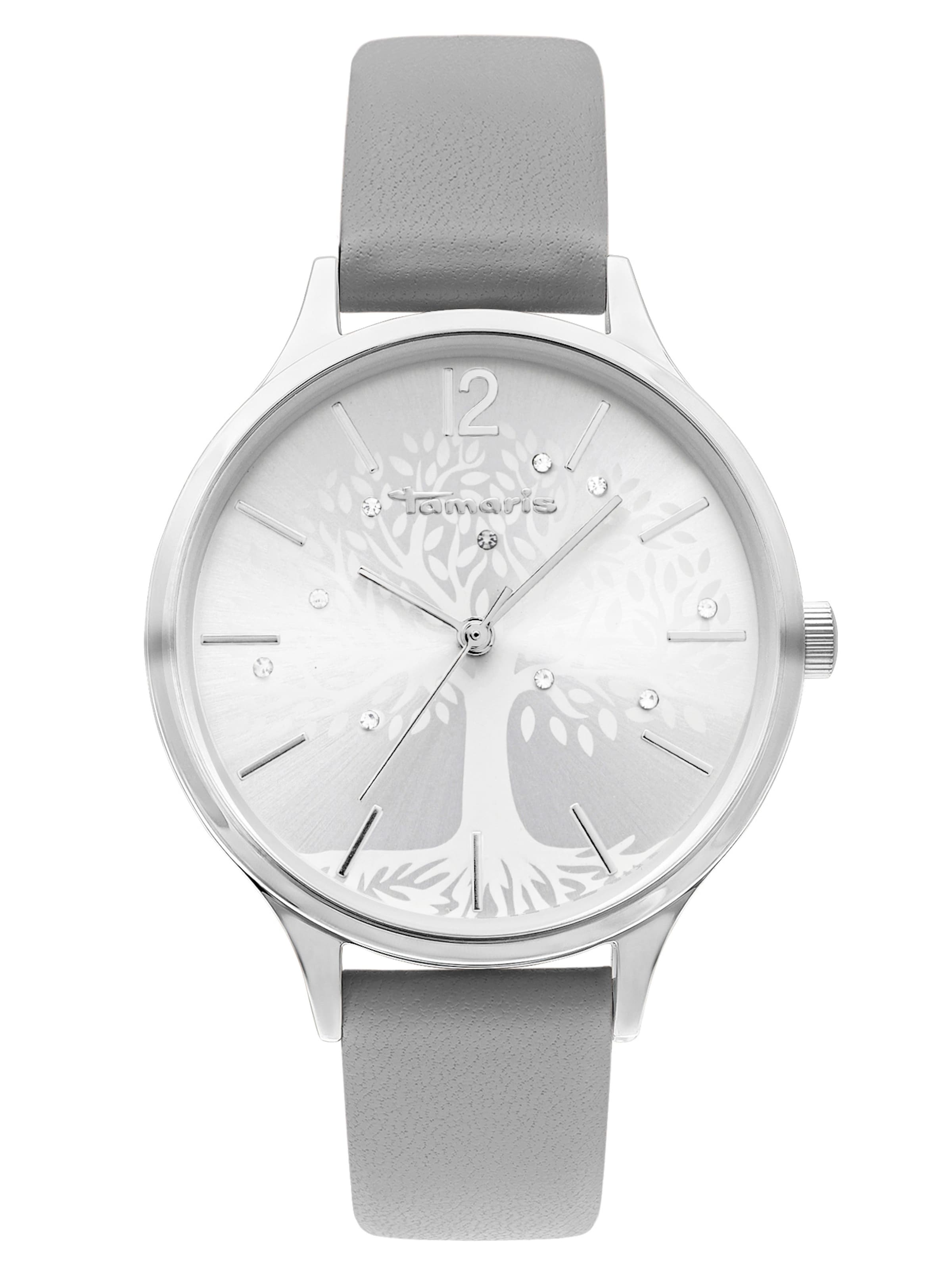 Tamaris Analog Watch 'Life Tree' in Grey: front