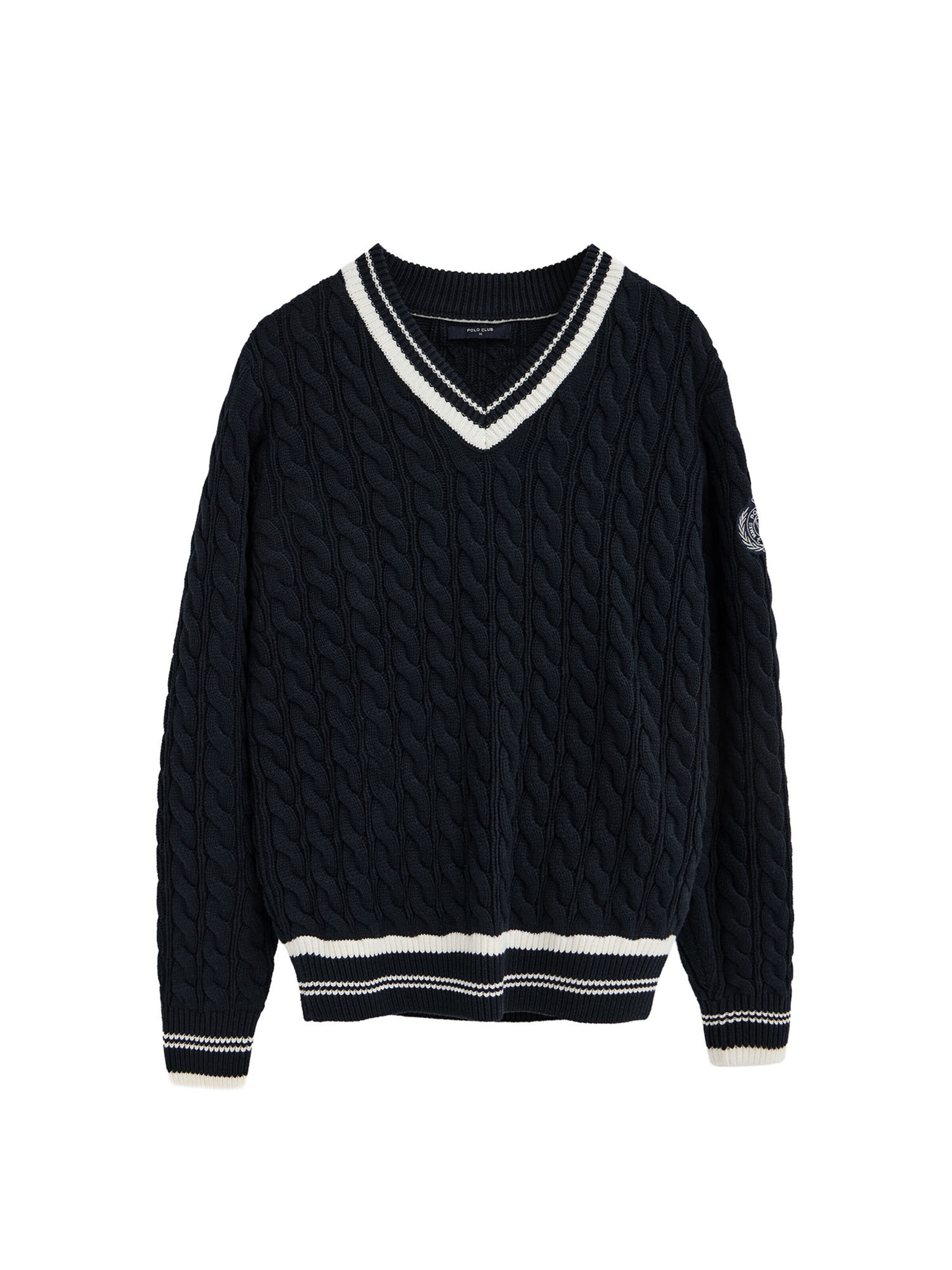 Polo Club Pullover in Schwarz: Vorderseite