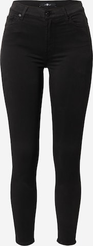 7 for all mankind Skinny Pants in Black: front