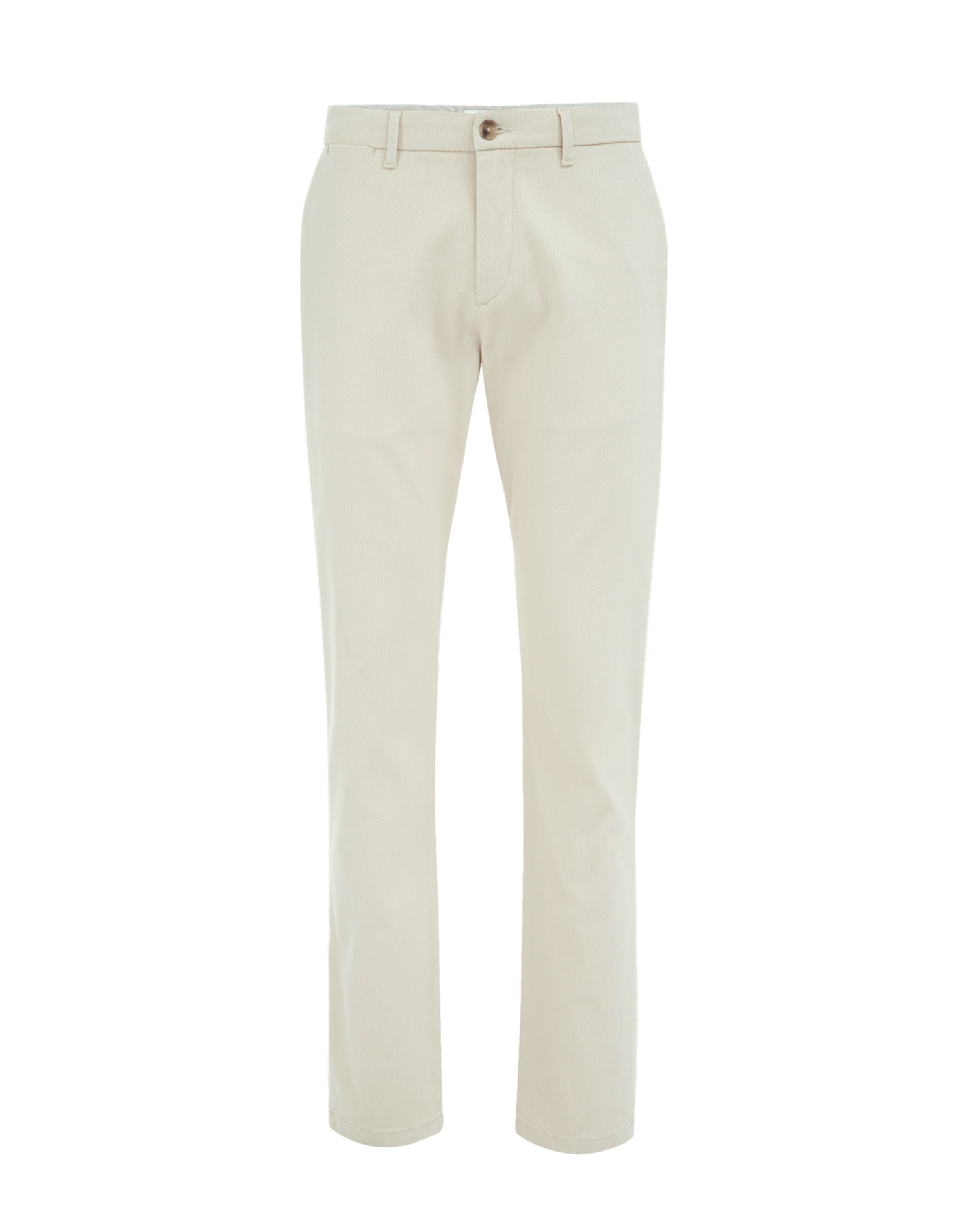 WE Fashion Slimfit Παντελόνι τσίνο σε μπεζ: μπροστά