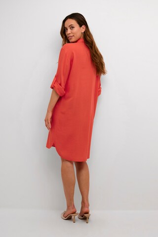 Kaffe Shirt dress 'Kamilia' in Orange