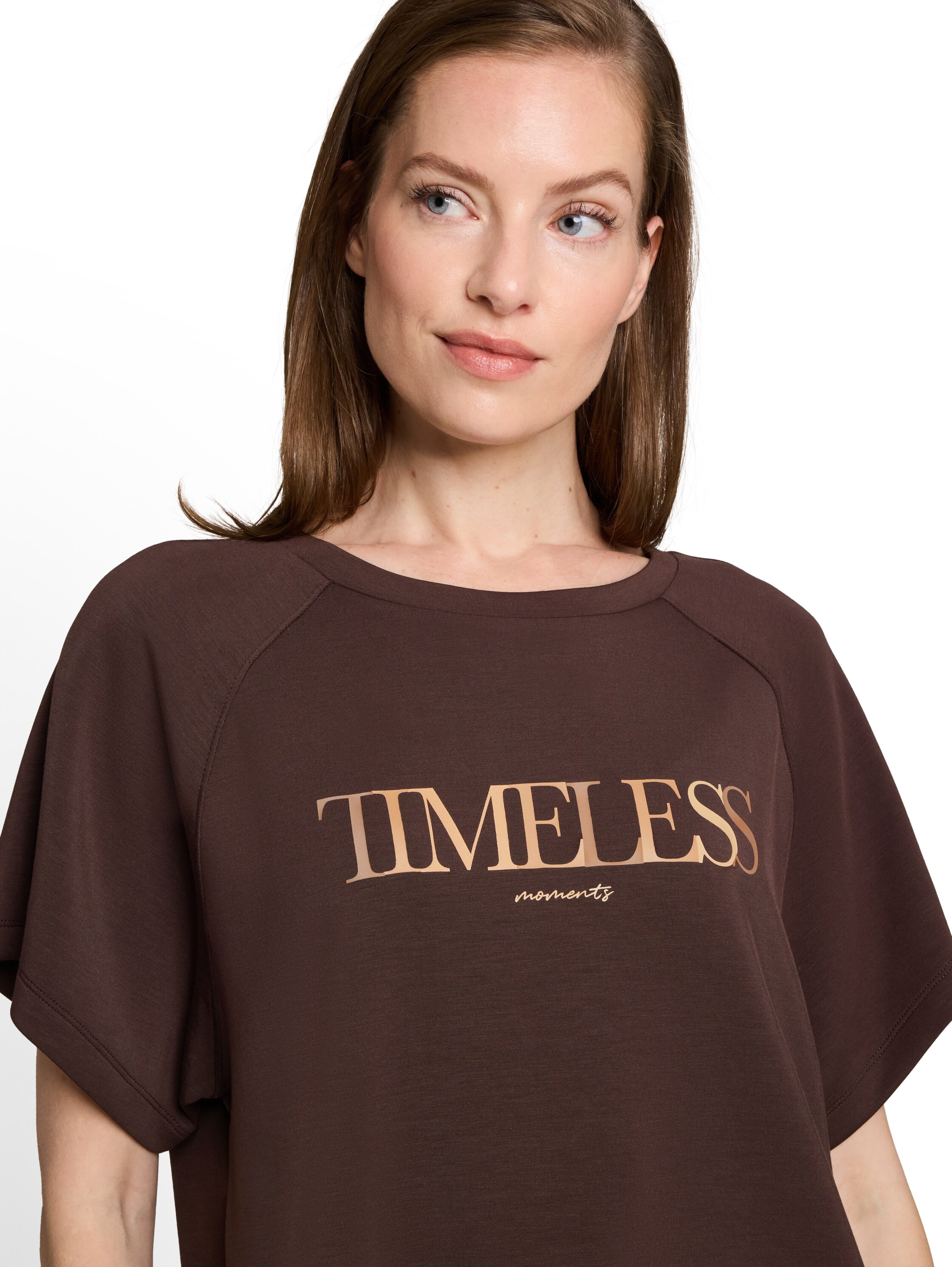 TOM TAILOR T-Shirt in Braun