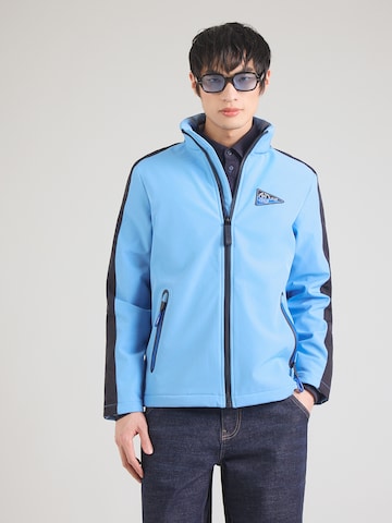 Veste mi-saison CAMP DAVID en bleu : devant