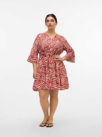 Robe-chemise 'VERA' Vero Moda Curve en beige