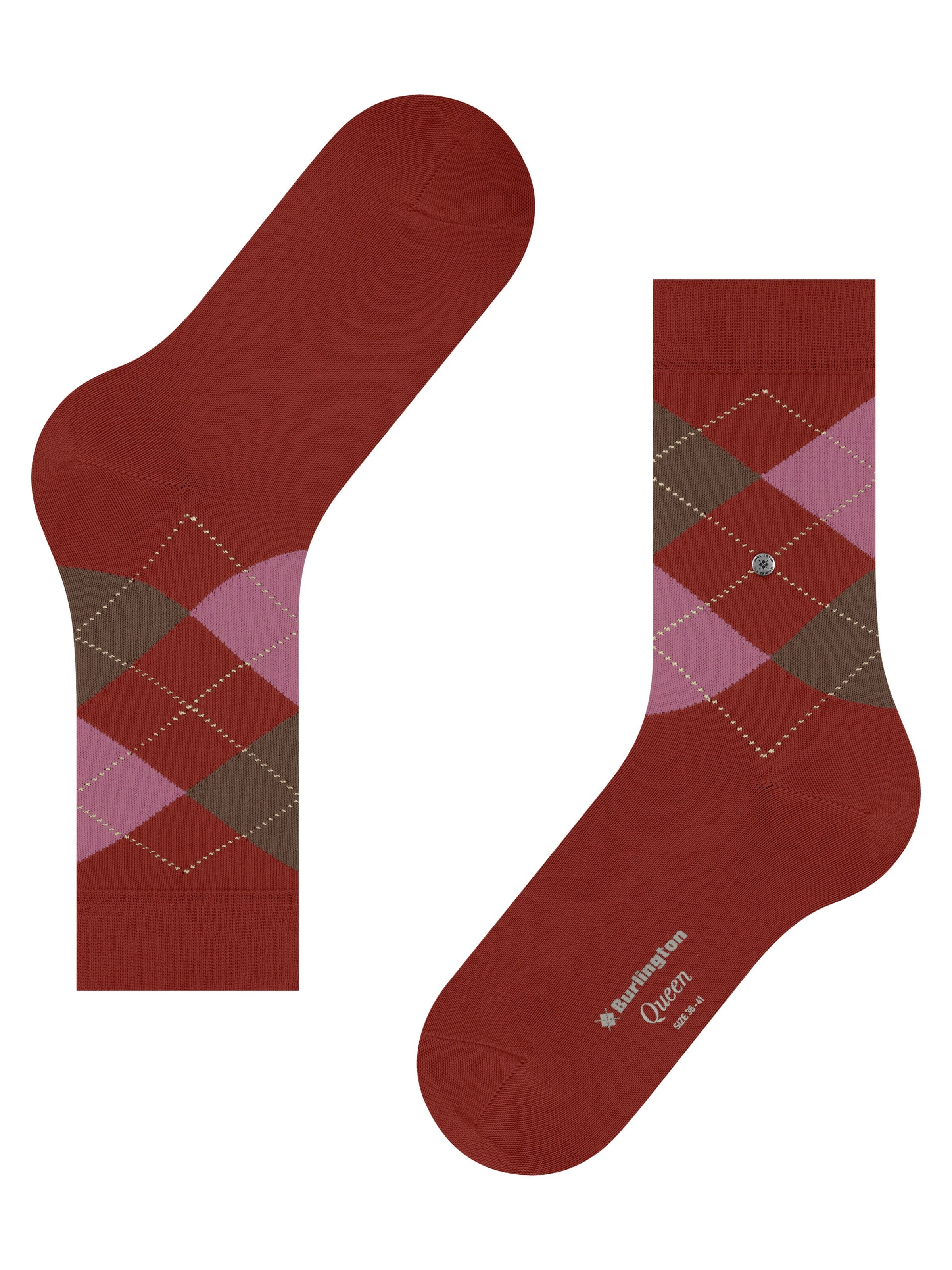 BURLINGTON Socks 'Queen' in Red