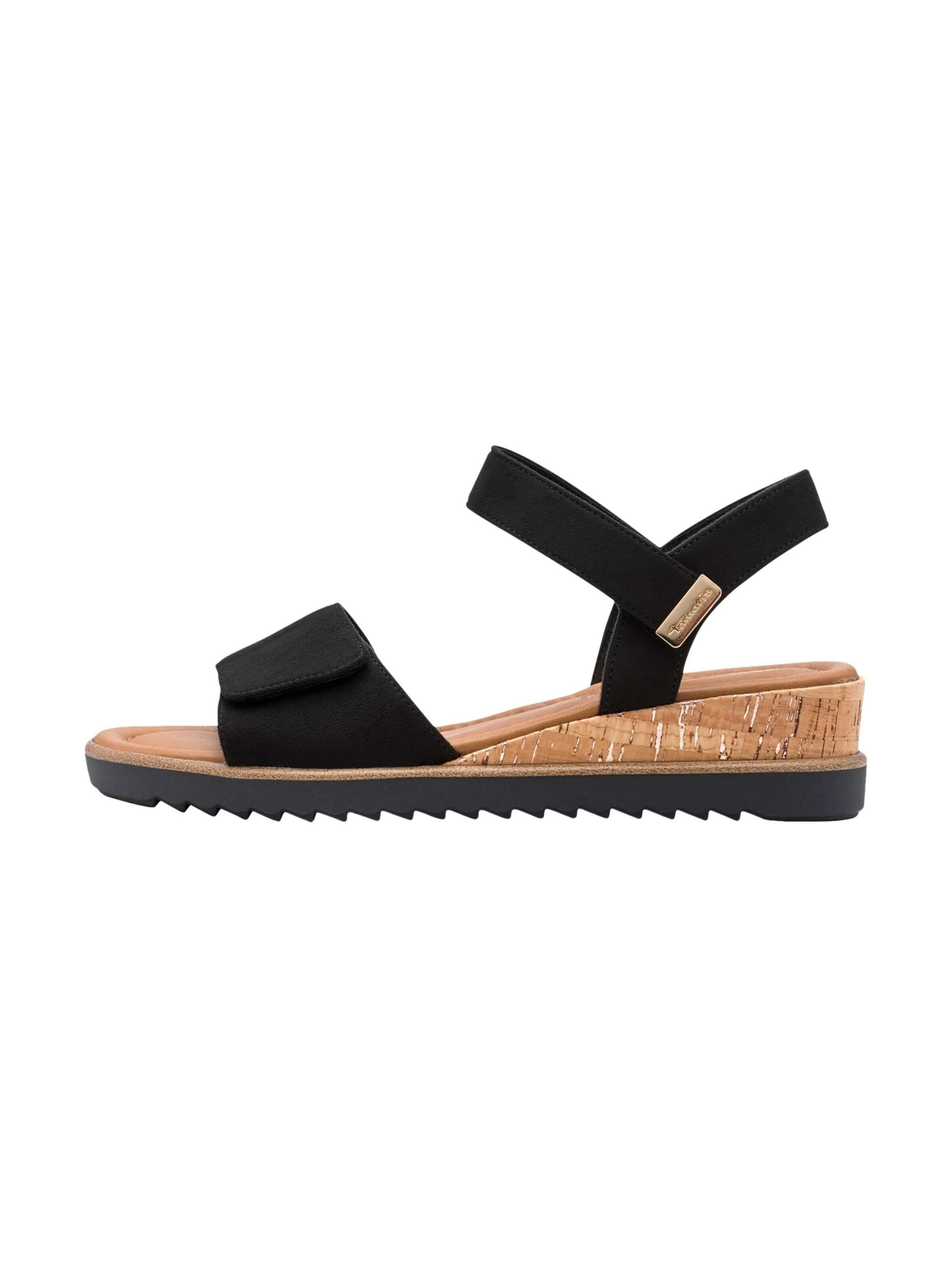 Sandales 'Sandalen mit Keilabsatz und Klettverschluss' Tamaris en marron