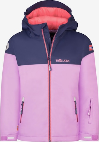 TROLLKIDS Winter Jacket in Purple: front