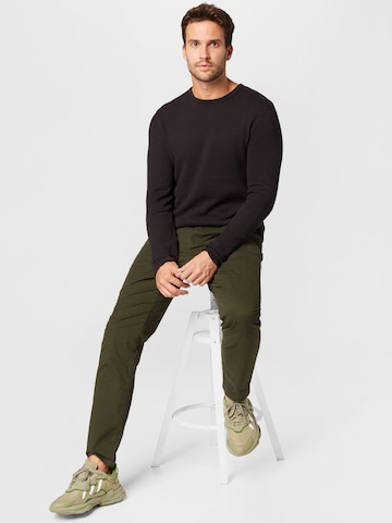 Only & Sons Slim fit Pleat-Front Pants 'Cam' in Green